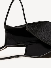 Hereu Studio Black Calella Raffia Bag - Image 5 of 5