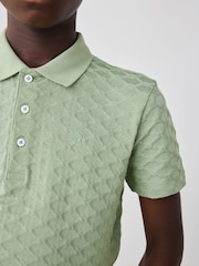 Baker by Ted Baker teksturirana 100% bombažna polo majica - Slika 5 iz 9