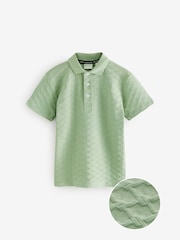 Baker by Ted Baker teksturirana 100% bombažna polo majica - Slika 6 iz 9