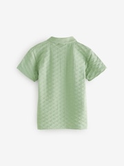Baker by Ted Baker teksturirana 100% bombažna polo majica - Slika 7 iz 9