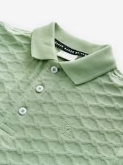 Baker by Ted Baker teksturirana 100% bombažna polo majica - Slika 8 iz 9