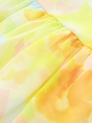 Gul - Kjole i chiffon med trykk (3-16yrs) - Bilde 8 av 8