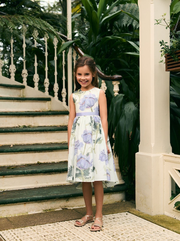 Cream Floral Kew Collection Prom Dress (3-12yrs) - Image 1 of 8