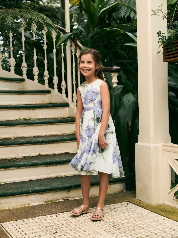 Cream Floral Kew Collection Prom Dress (3-12yrs) - Image 2 of 8