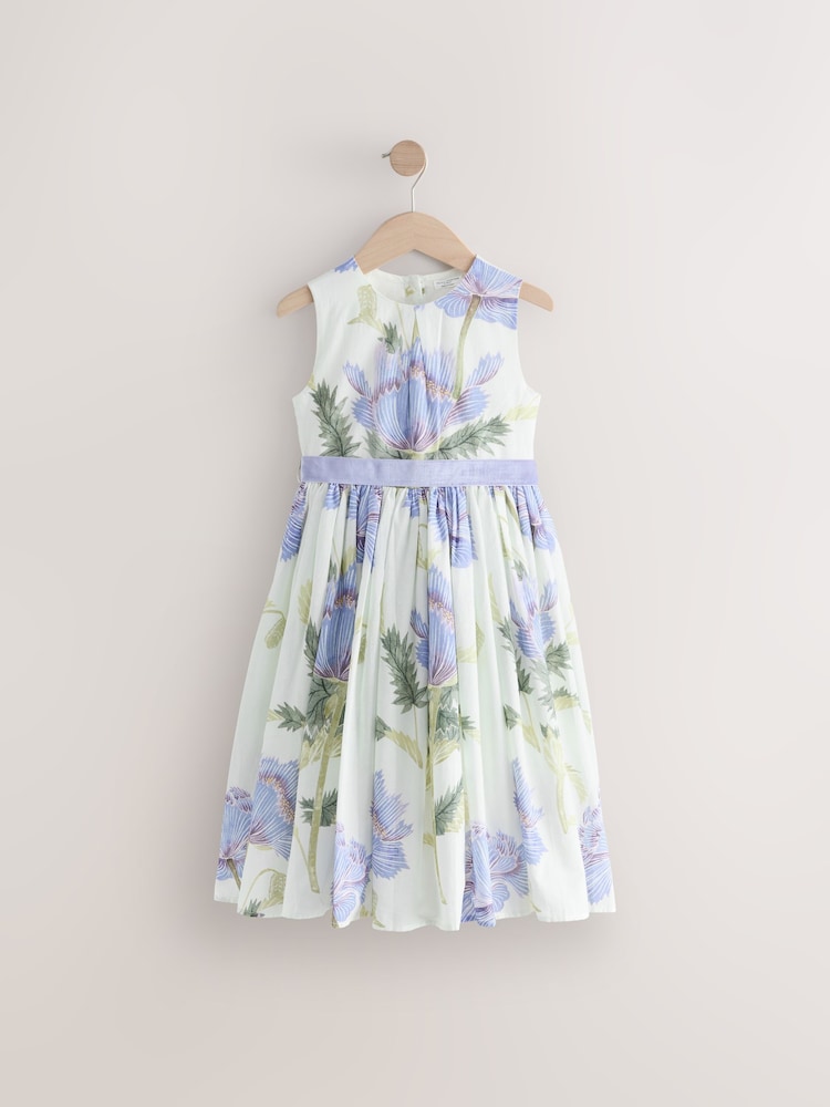 Cream Floral Kew Collection Prom Dress (3-12yrs) - Image 5 of 8