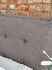 Darlings Of Chelsea Manor House Grey Lyndhurst Buttoned Upholstered Bed - Image 2 of 5
