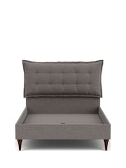 Darlings Of Chelsea Manor House Grey Lyndhurst Buttoned Upholstered Bed - Image 4 of 5