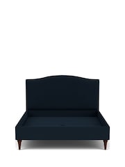 Darlings Of Chelsea French Navy Blue Avebury Low Upholstered Bed - Image 3 of 4