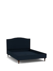 Darlings Of Chelsea French Navy Blue Avebury Low Upholstered Bed - Image 4 of 4