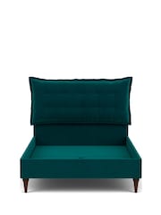 Darlings Of Chelsea Mallard Black Lyndhurst Buttoned Upholstered Bed - Image 4 of 5