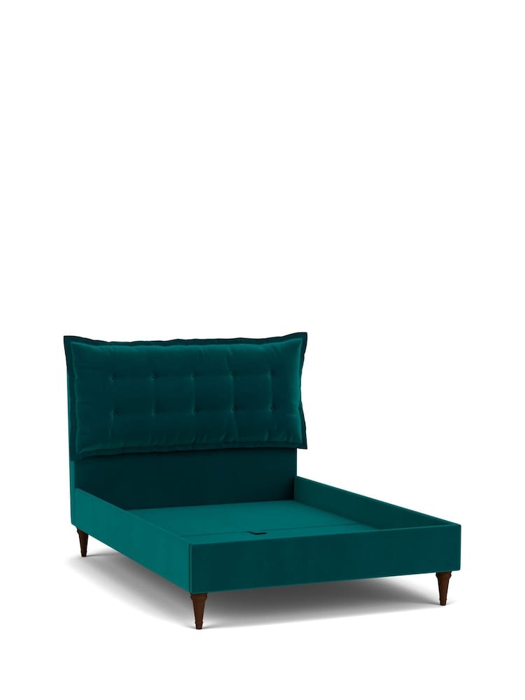 Darlings Of Chelsea Mallard Black Lyndhurst Buttoned Upholstered Bed - Image 5 of 5