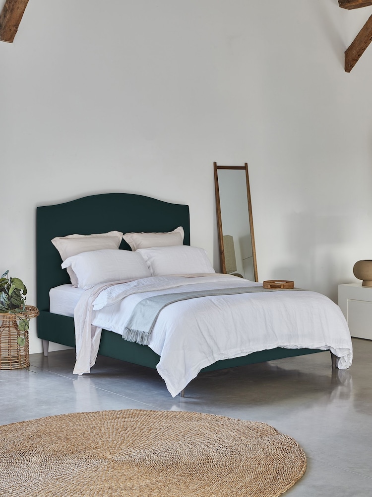 Darlings Of Chelsea Mallard Teal Avebury Upholstered Bed - Image 1 of 4