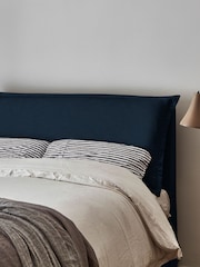 Darlings Of Chelsea French Navy Blue Lyndhurst Upholstered Bed - Image 2 of 5