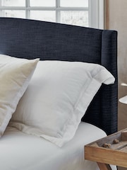 Darlings Of Chelsea French Navy Blue Buckleberry Upholstered Bed - Image 2 of 5