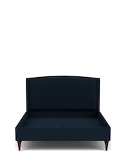 Darlings Of Chelsea French Navy Blue Buckleberry Upholstered Bed - Image 4 of 5