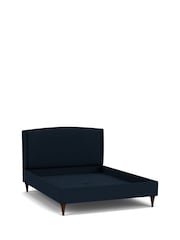 Darlings Of Chelsea French Navy Blue Buckleberry Upholstered Bed - Image 5 of 5