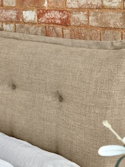 Darlings Of Chelsea Paintbrush Natural Lyndhurst Buttoned Upholstered Bed - Image 2 of 5