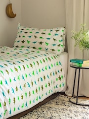 Setroupa de cama Lulu & Nat 100% algodão com estampa de dinossauro - Imagem 2 de 4