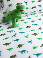 Setroupa de cama Lulu & Nat 100% algodão com estampa de dinossauro - Imagem 3 de 4