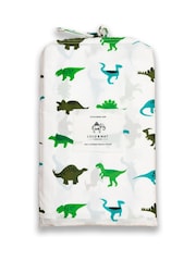 Setroupa de cama Lulu & Nat 100% algodão com estampa de dinossauro - Imagem 4 de 4