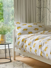 Setroupa de cama Lulu & Nat 100% algodão com estampa de tigre - Imagem 2 de 5