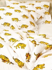 Setroupa de cama Lulu & Nat 100% algodão com estampa de tigre - Imagem 4 de 5