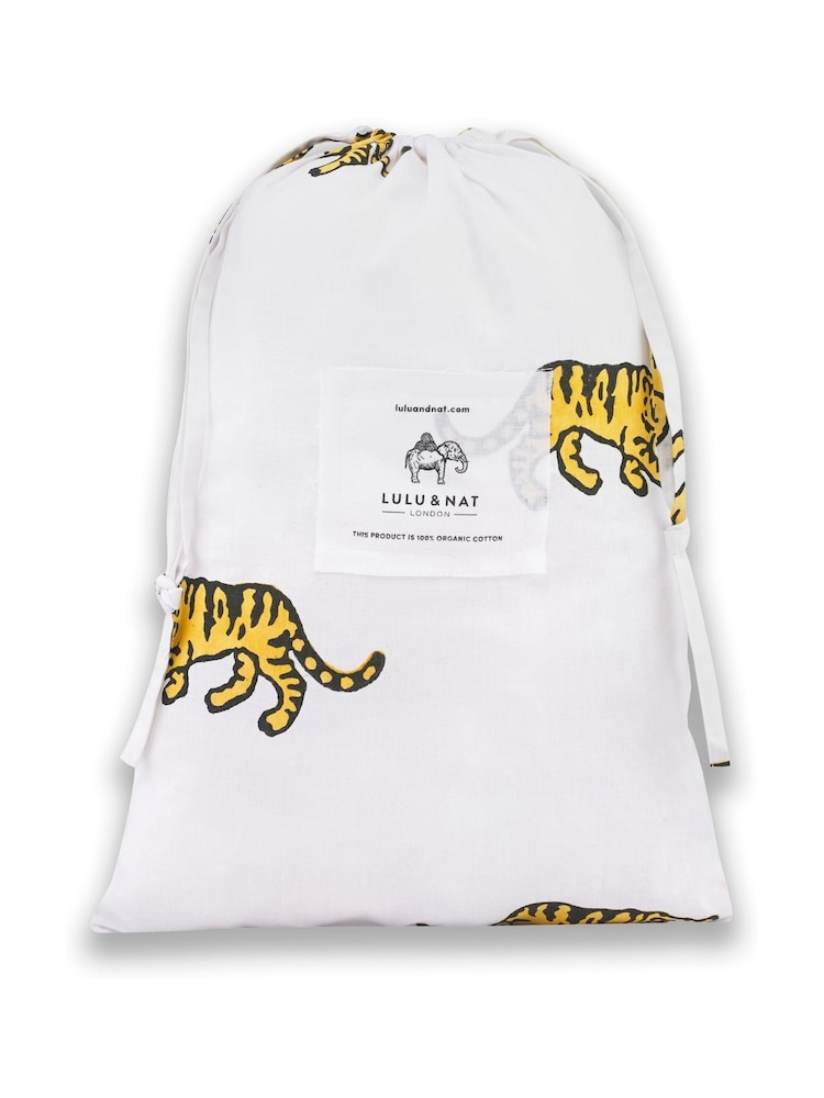 Setroupa de cama Lulu & Nat 100% algodão com estampa de tigre - Imagem 5 de 5