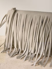 Bone Leather Fringe Cross-Body Bag - Image 7 of 9