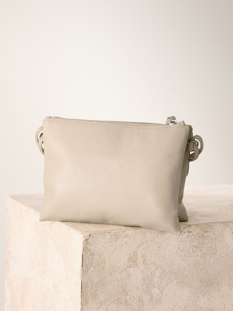 Bone Leather Fringe Cross-Body Bag - Image 7 of 9