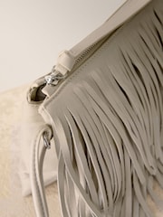 Bone Leather Fringe Cross-Body Bag - Image 8 of 9
