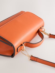 Orange Structured Hand Held Bag - Image 8 of 9