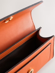 Orange Structured Hand Held Bag - Image 9 of 9