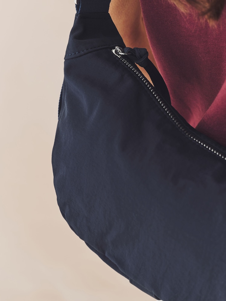 Navy Nylon Sling Bag - Image 2 of 7