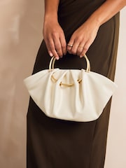 Bone Structured Ring Hand Held Bag - Image 1 of 9