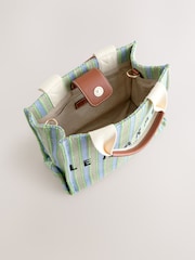Blue Canvas Hand Held Bag - Image 5 of 8