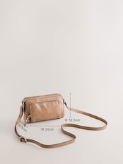 Pink Double Zip Cross Body Bag - Image 4 of 7