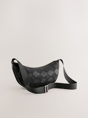 Black Weave Sling Bag - Image 3 of 7