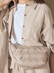 Cream Weave Sling Bag - Image 3 of 10