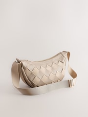 Cream Weave Sling Bag - Image 7 of 10
