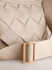Cream Weave Sling Bag - Image 9 of 10