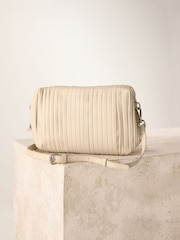 Bone Leather Plisse Clutch Bag - Image 3 of 6