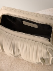 Bone Leather Plisse Clutch Bag - Image 5 of 6