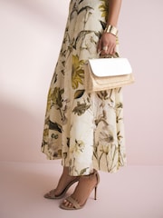 White Structured Hand Held Bag - Image 2 of 10