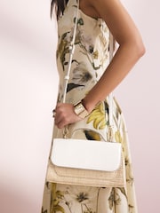 White Structured Hand Held Bag - Image 3 of 10