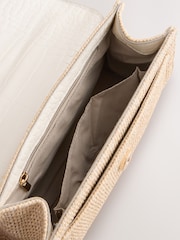 White Structured Hand Held Bag - Image 8 of 10
