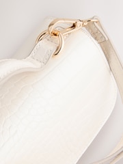 White Structured Hand Held Bag - Image 9 of 10