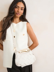 Bone Weave Scoop Cross-Body Bag - Image 1 of 8