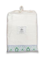 Lulu & Nat Cream 100% Cotton Vintage Leaf Bordered Bedlinen Set - Image 5 of 5