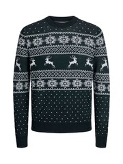 JACK & JONES JUNIOR Christmas Fairisle Pattern Crew Neck Knitted Jumper - Imaginea 1 din 1