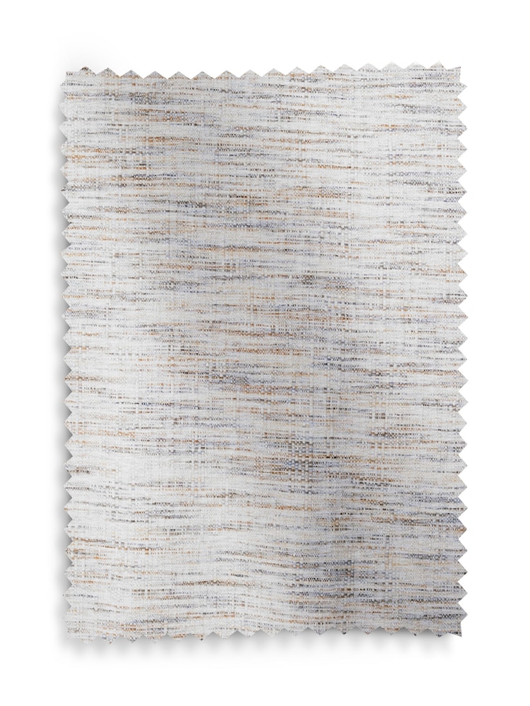 Natural Multi Chenille Lined Eyelet Curtains - Image 5 of 5